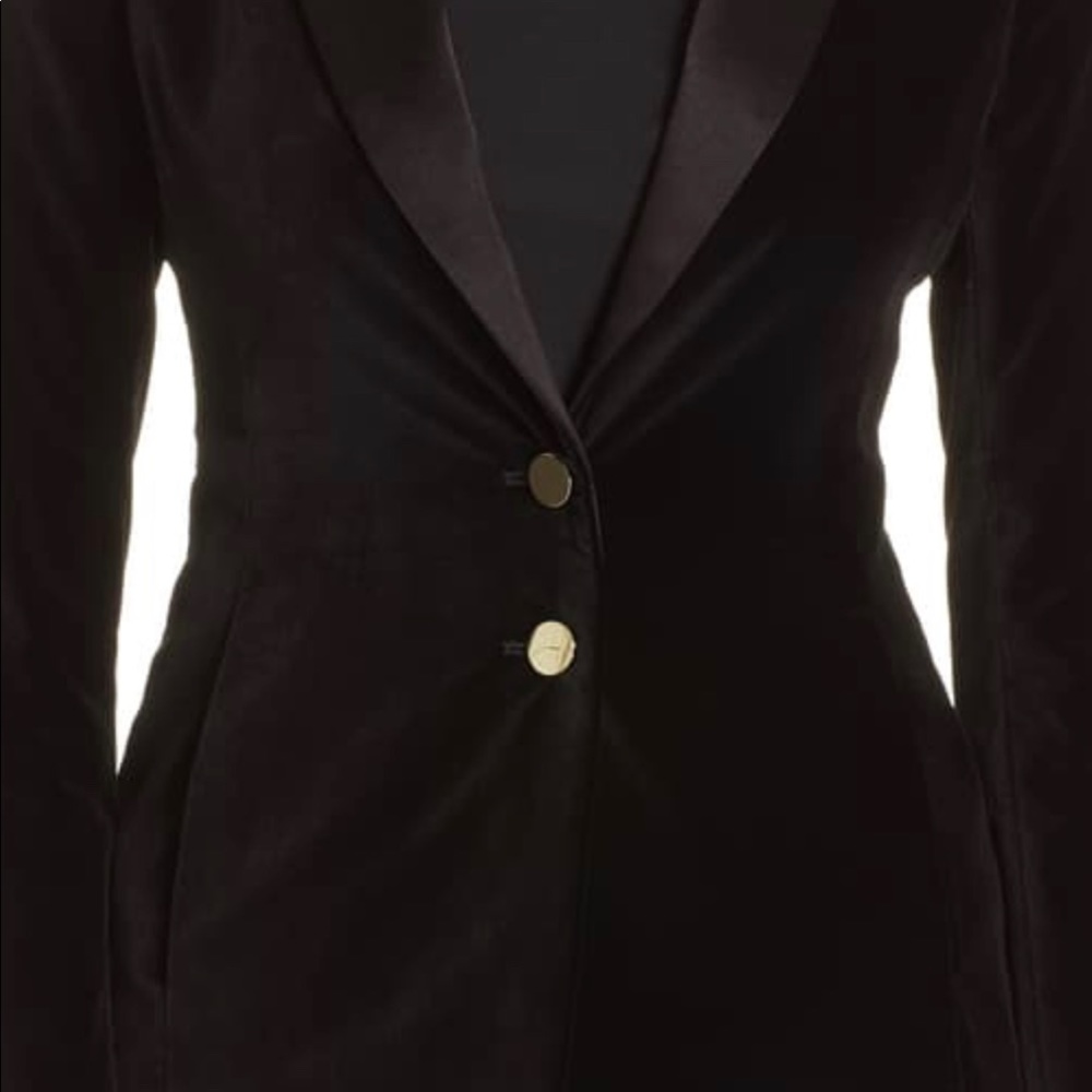 Alice & Olivia Vance Velvet Blazer